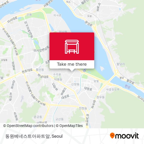 동원베네스트아파트앞 map