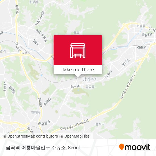 금곡역.어룡마을입구.주유소 map