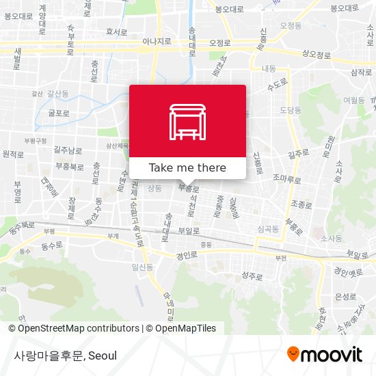 사랑마을후문 map