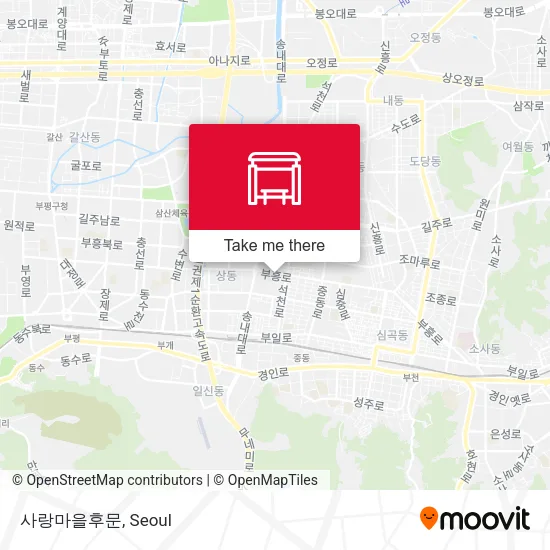 사랑마을후문 map