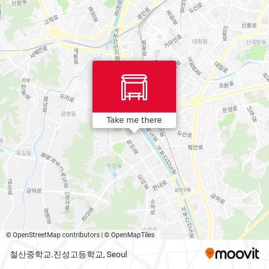 철산중학교.진성고등학교 map