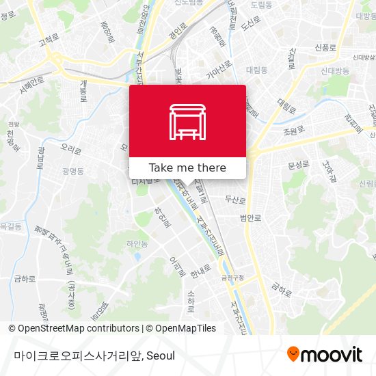 마이크로오피스사거리앞 map