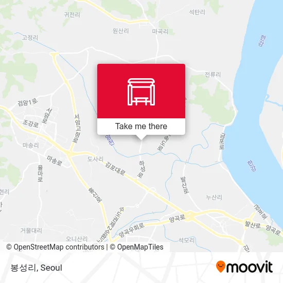 봉성리 map