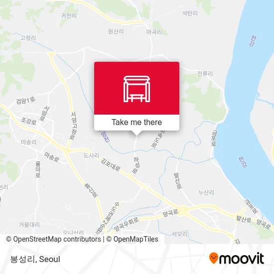 봉성리 map