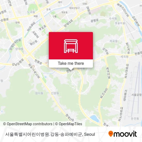 서울특별시어린이병원.강동-송파예비군 map