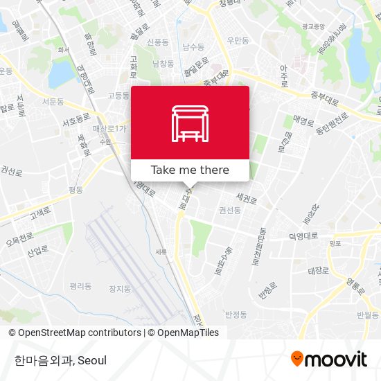 한마음외과 map