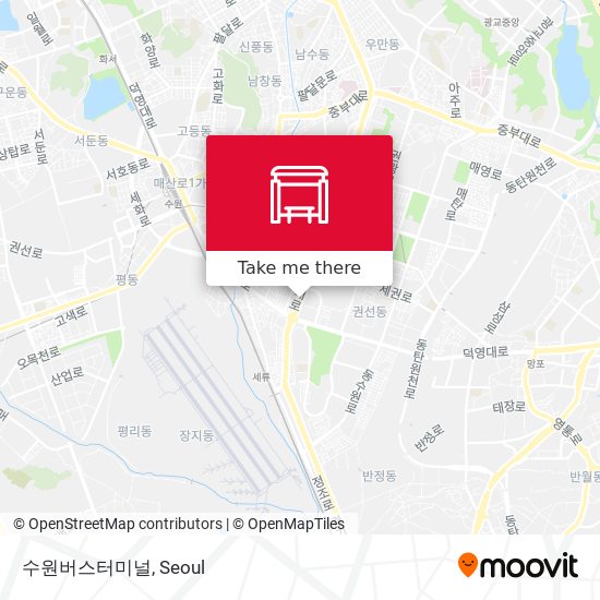 수원버스터미널 map