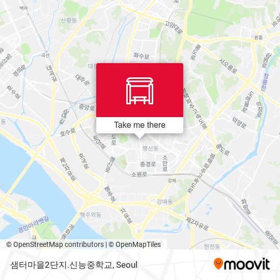 샘터마을2단지.신능중학교 map