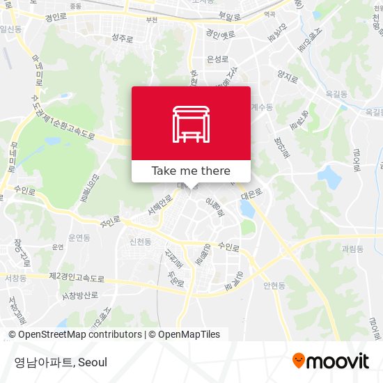 영남아파트 map