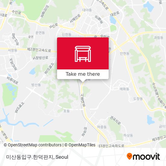 미산동입구.한덕판지 map