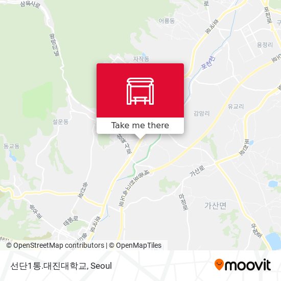 선단1통.대진대학교 map