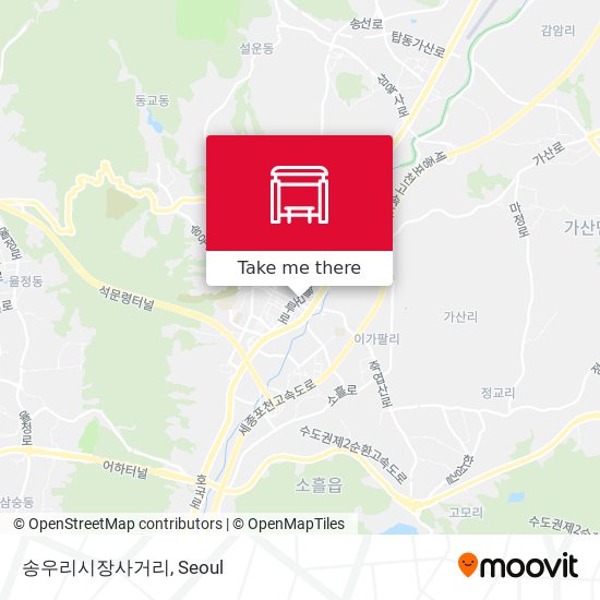 송우리시장사거리 map