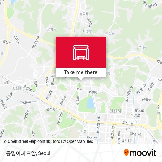 동명아파트앞 map