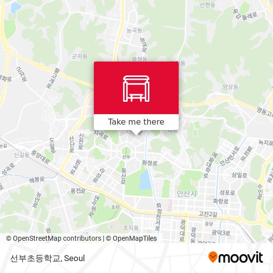 선부초등학교 map