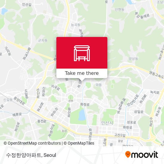 수정한양아파트 map