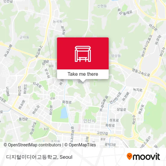 디지털미디어고등학교 map