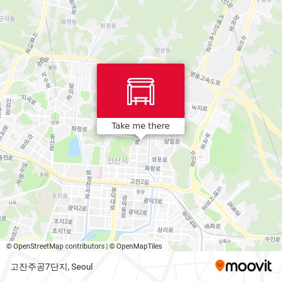 고잔주공7단지 map