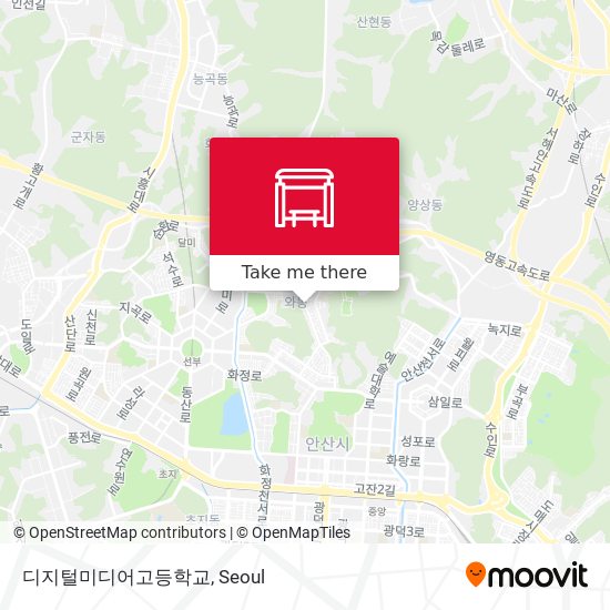 디지털미디어고등학교 map