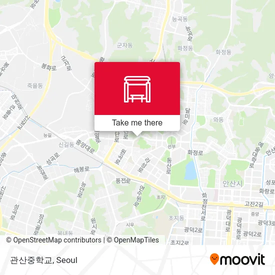 관산중학교 map