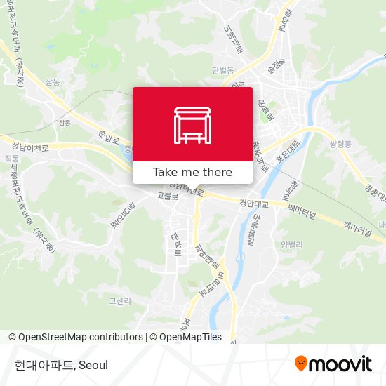 현대아파트 map