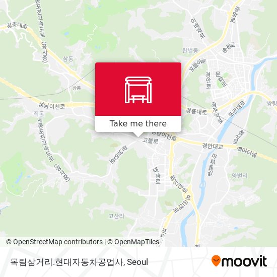 목림삼거리.현대자동차공업사 map