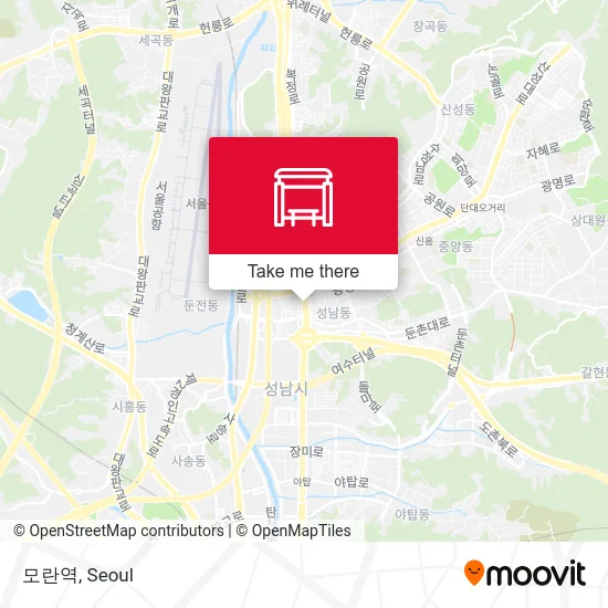 모란역 map