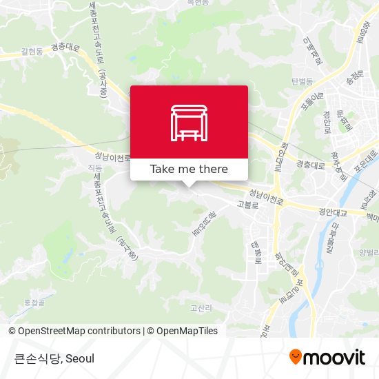 큰손식당 map