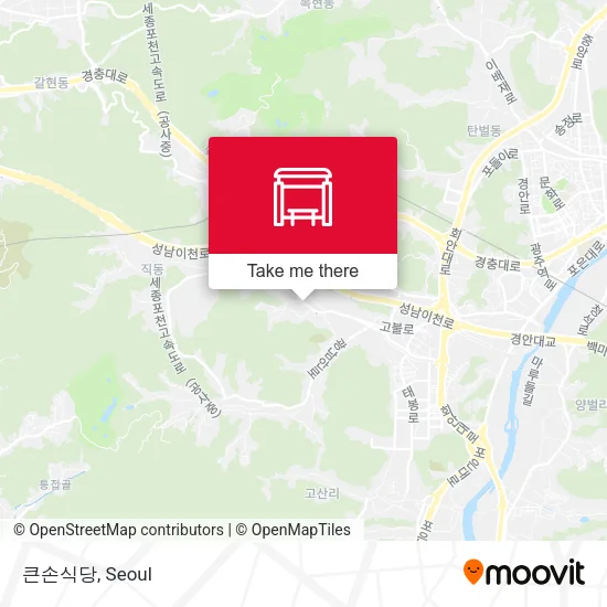 큰손식당 map