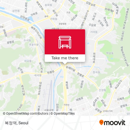 복정역 map