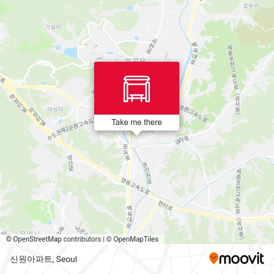 신원아파트 map