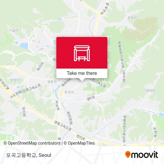 포곡고등학교 map