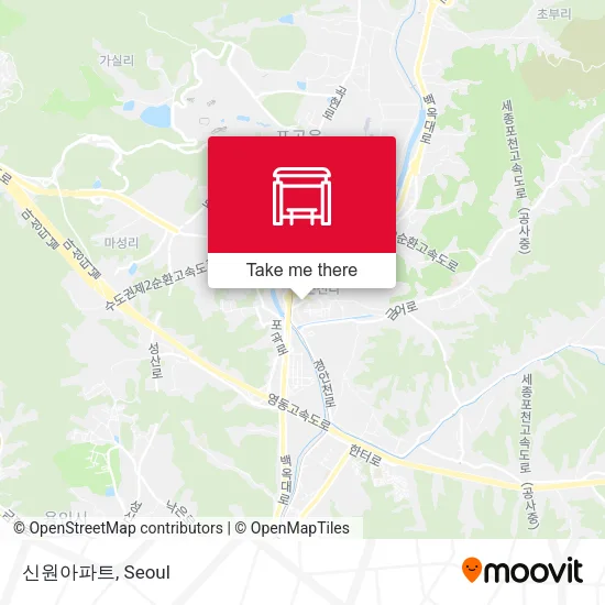 신원아파트 map