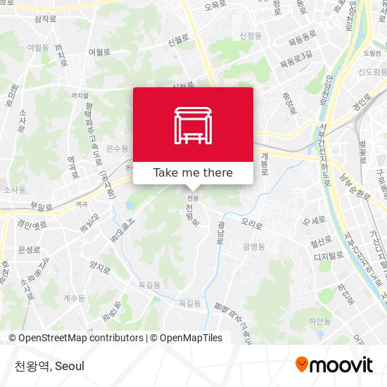 천왕역 map