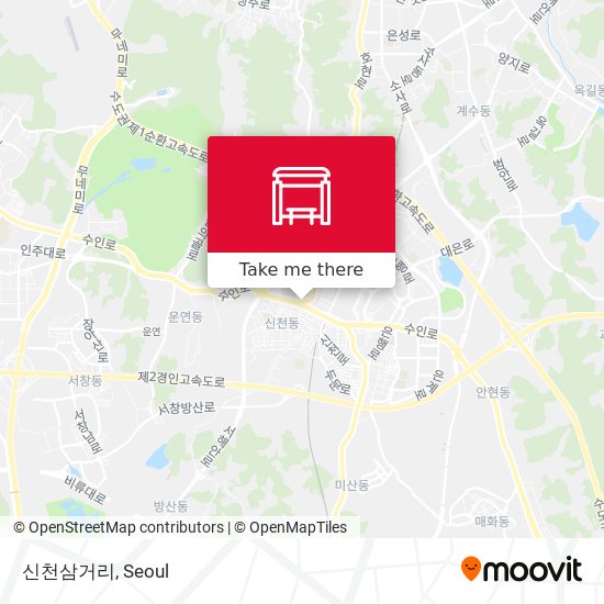 신천삼거리 map