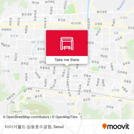 타이거월드.상동호수공원 map
