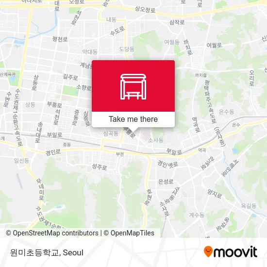 원미초등학교 map