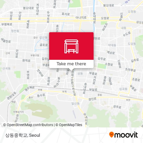 상동중학교 map