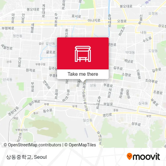 상동중학교 map