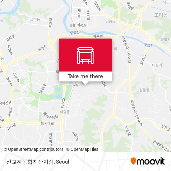 신교하농협지산지점 map