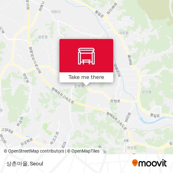 상촌마을 map