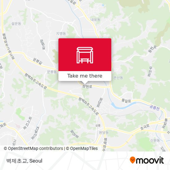 벽제초교 map