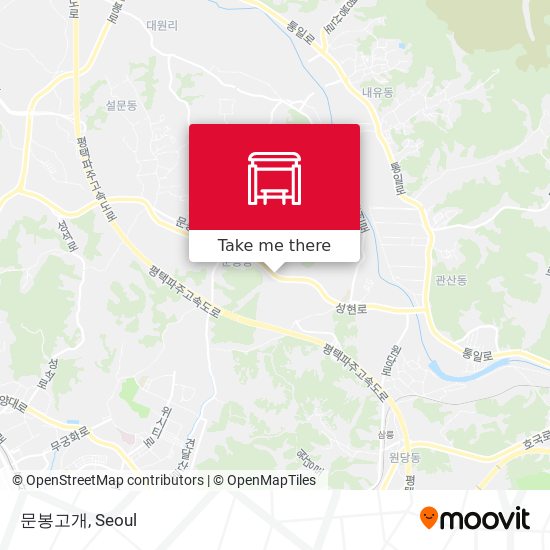 문봉고개 map