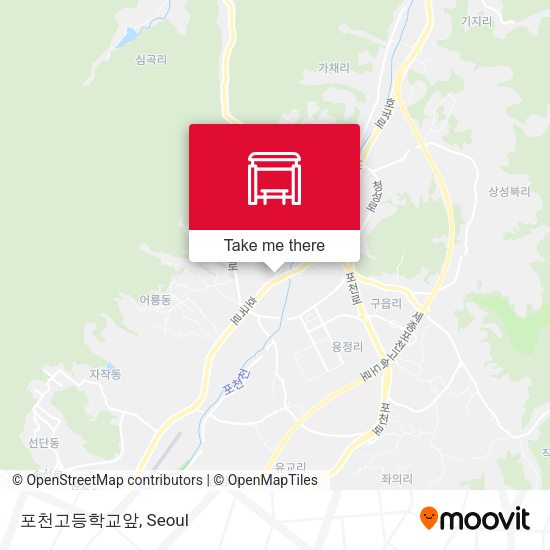 포천고등학교앞 map