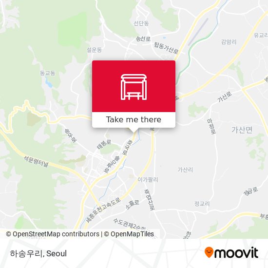 하송우리 map