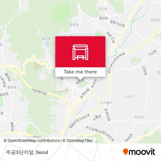 주공3단지앞 map