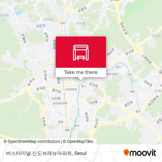 버스터미널.신도브래뉴아파트 map