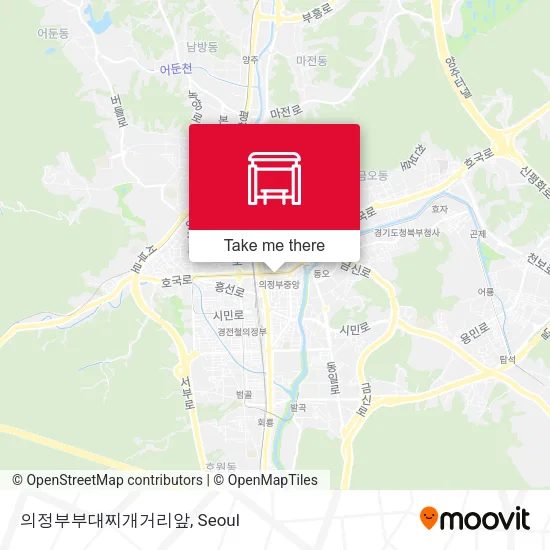 의정부부대찌개거리앞 map