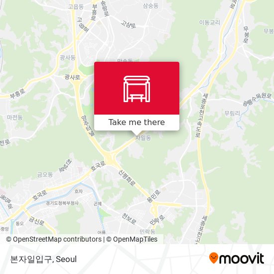 본자일입구 map