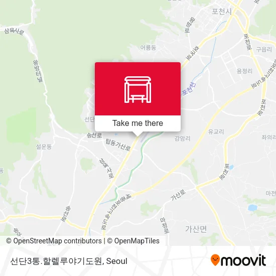 선단3통.할렐루야기도원 map