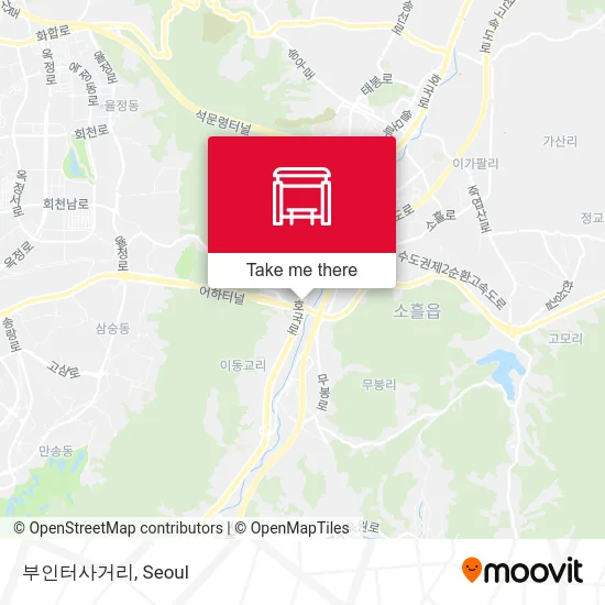 부인터사거리 map